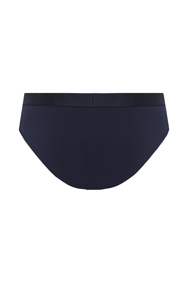 FLEXIBLE FABRIC NAVY BLUE SLIP BRIEFS 2