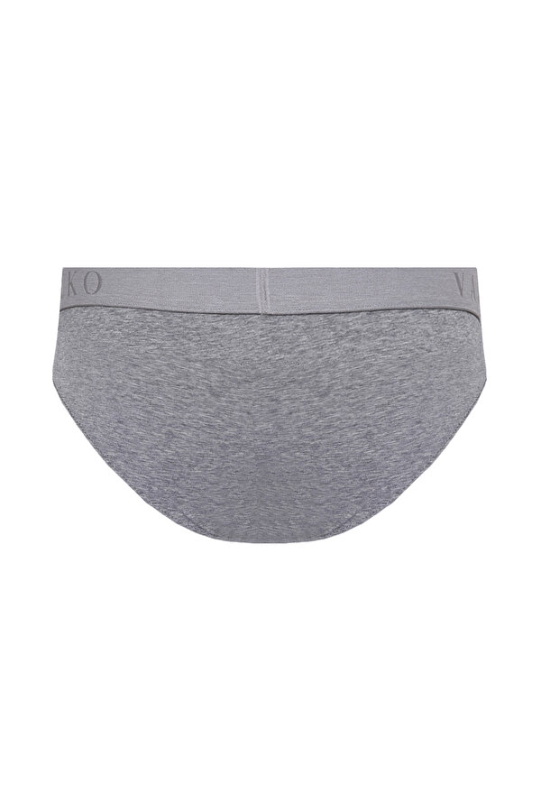 FLEXIBLE FABRIC GRAY SLIP BRIEFS 2
