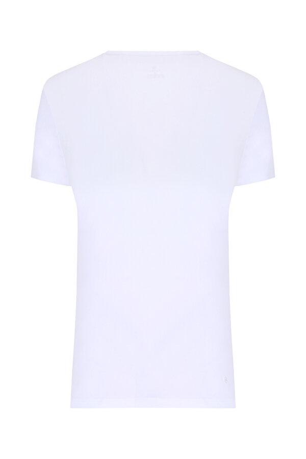 CREW NECK WHITE T-SHIRT 2