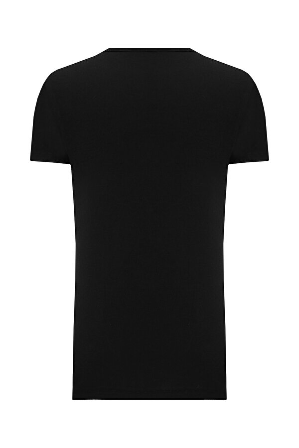 CREW NECK BLACK T-SHIRT 2