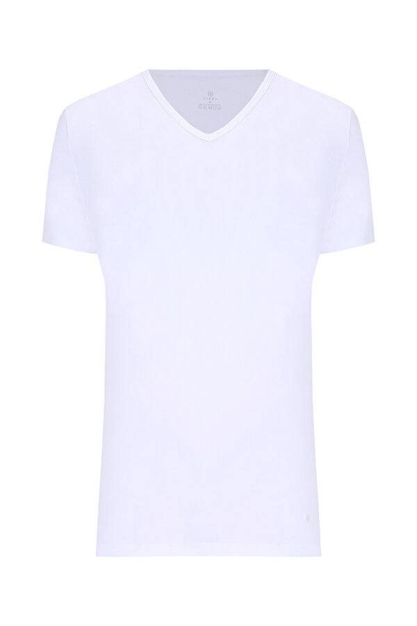 V NECK WHITE T-SHIRT