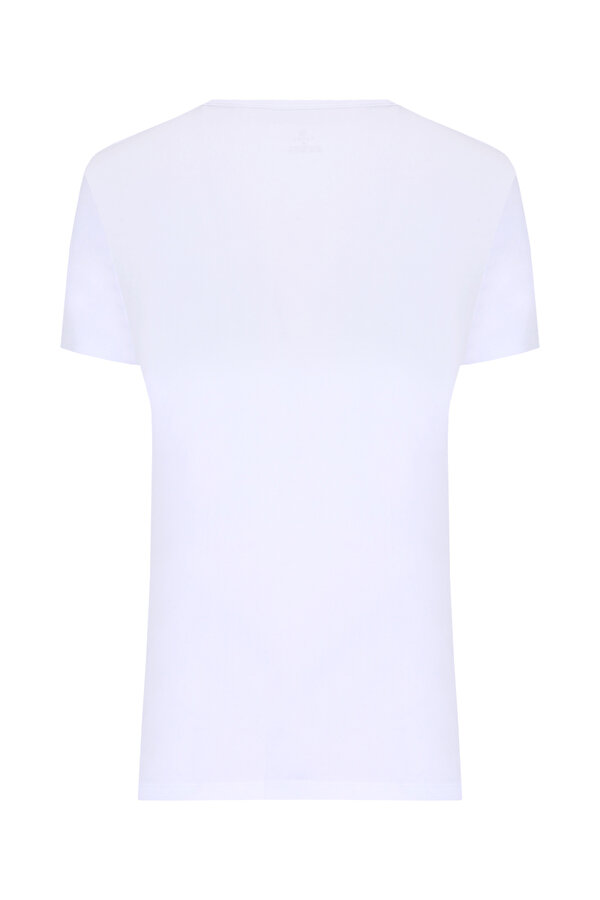 V NECK WHITE T-SHIRT 2