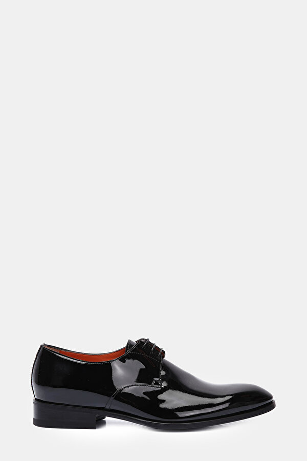 LACE UP PATENT LEATHER BLACK SHOES 2