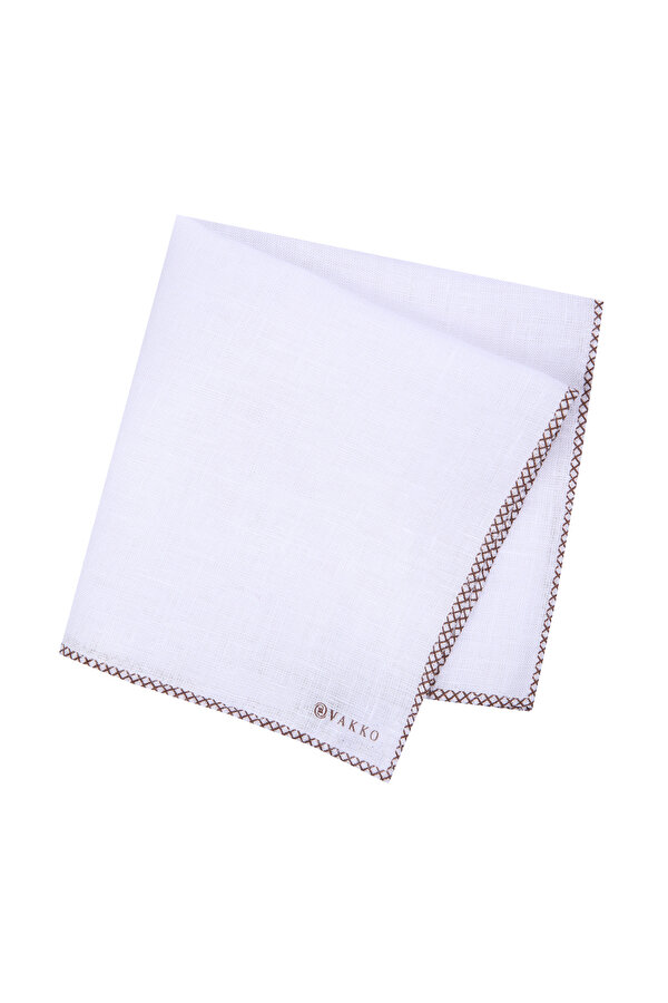 BINDING DETAILED PURPLE WHITE HANDKERCHI 2