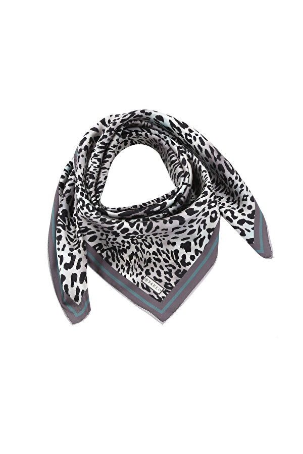 LEOPAR DESENLİ İPEK EŞARP 2