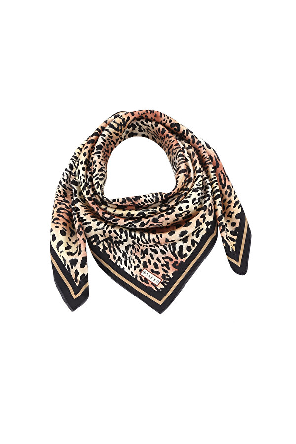 LEOPAR DESENLİ İPEK EŞARP 2