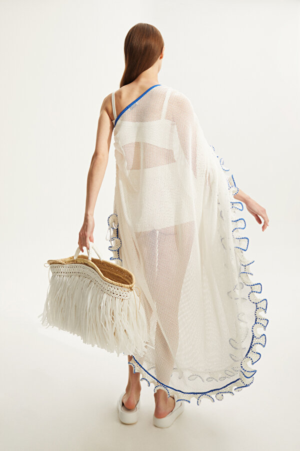 BEYAZ FIRFIRLI KAFTAN 2