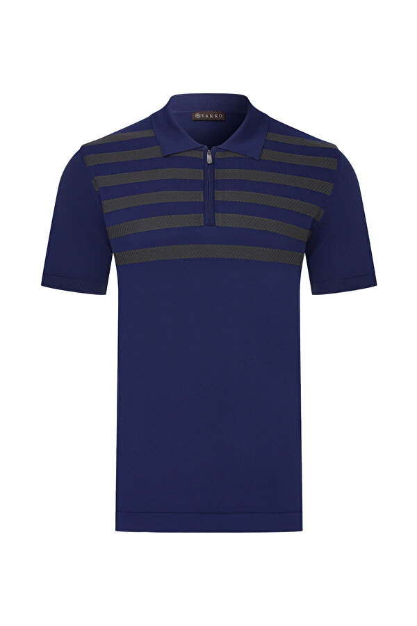LACİVERT POLO YAKA TRİKO