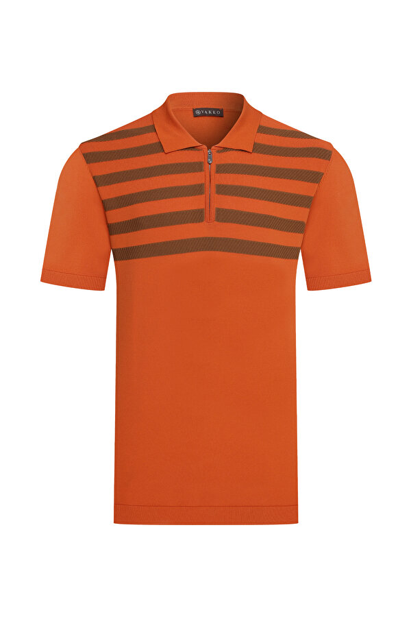 TURUNCU POLO YAKA TRİKO