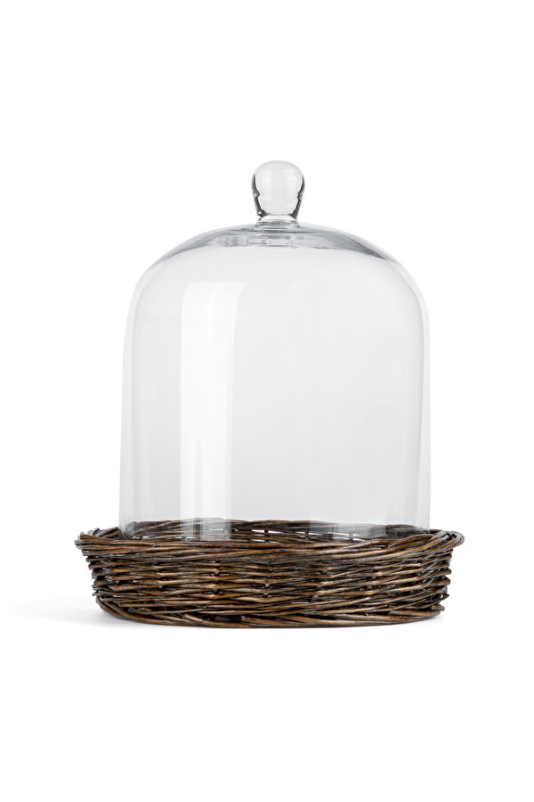 SERVICE PLATE WITH GLASS LID