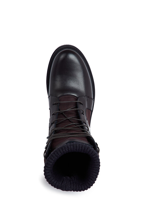 DARK BROWN LEATHER BOOT 6