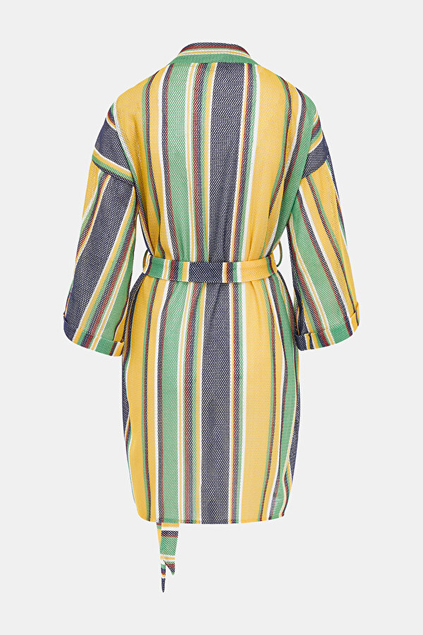ÇOK RENKLİ ÇİZGİLİ KAFTAN 2
