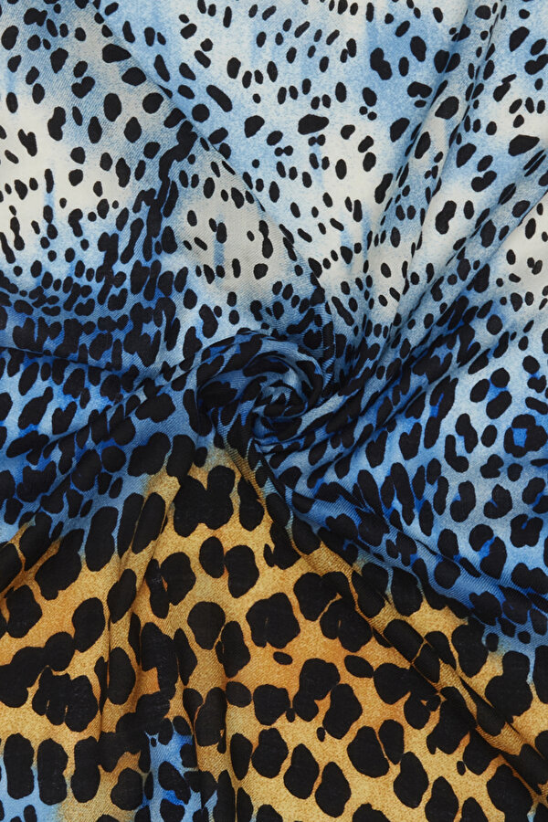 LEOPAR DESENLİ YÜN ŞAL 2