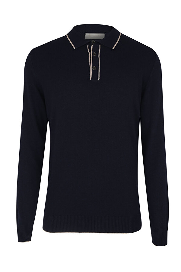 LACİVERT POLO YAKA TRİKO
