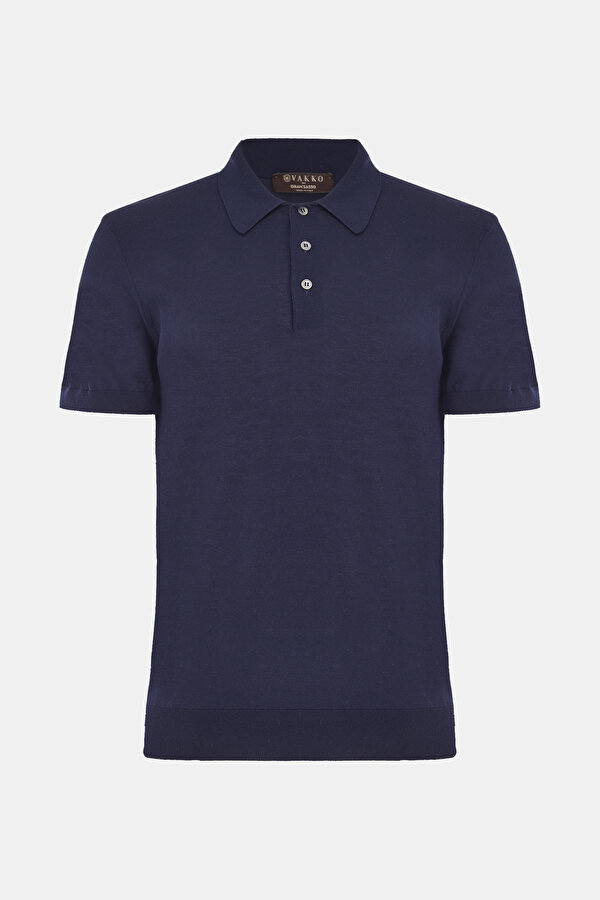 LACİVERT POLO YAKA TRİKO