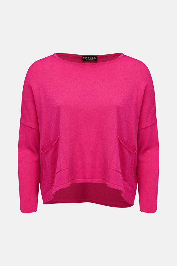 PEMBE O YAKA TRİKO