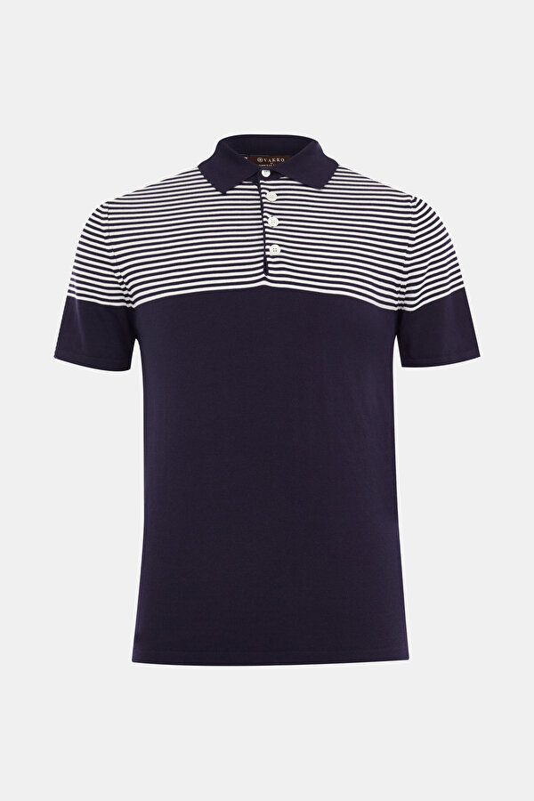 LACİVERT POLO YAKA TRİKO