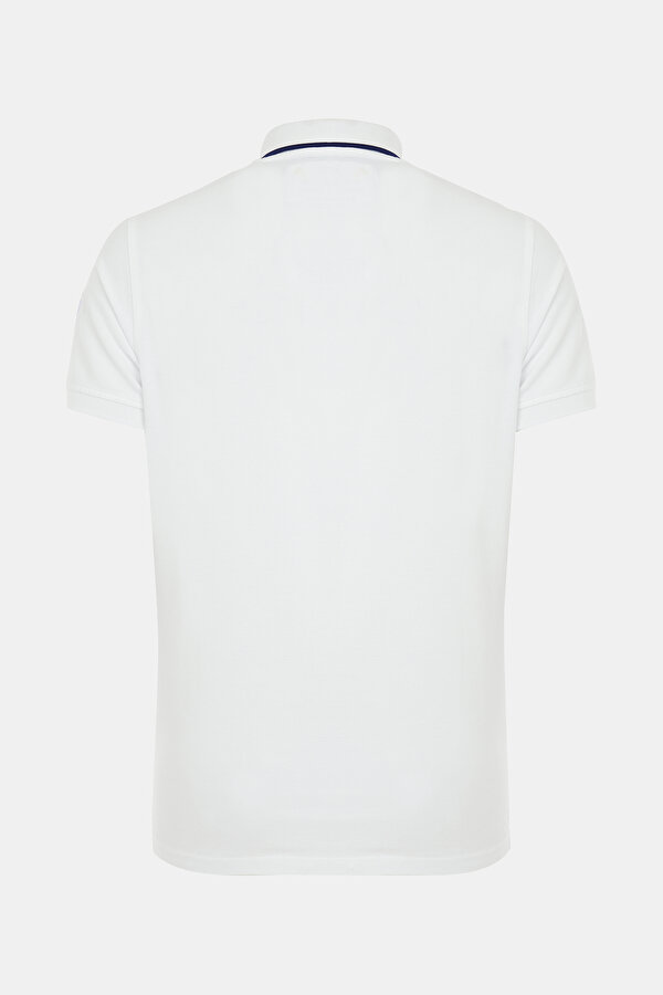 WHITE POLO NECK SHORT SLEEVE TSHIRT 2