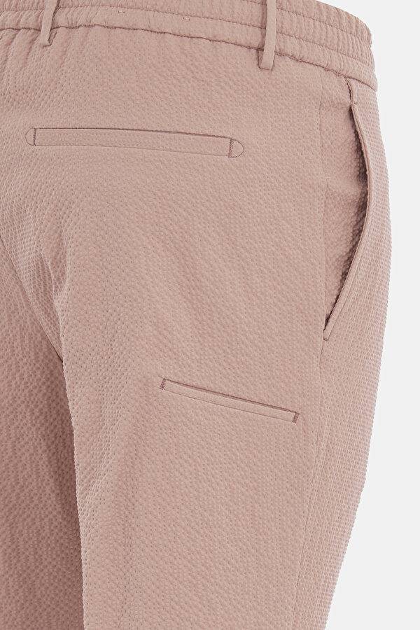 PAMUKLU PEMBE SEERSUCKER PANTOLON 6