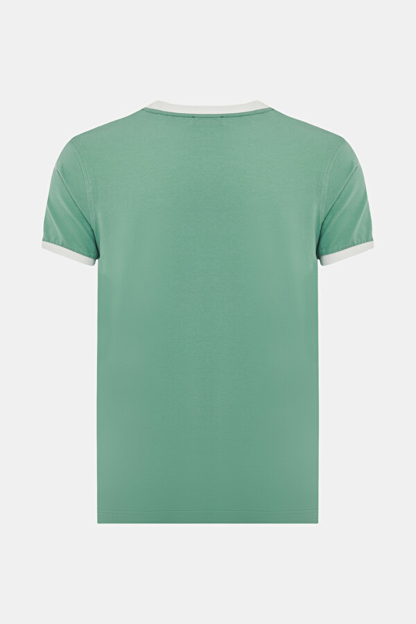 YEŞIL O YAKA KISA KOLLU T-SHIRT 2