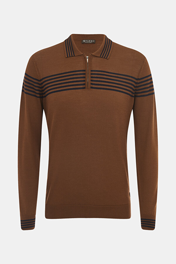 KİREMİT POLO YAKA TRİKO