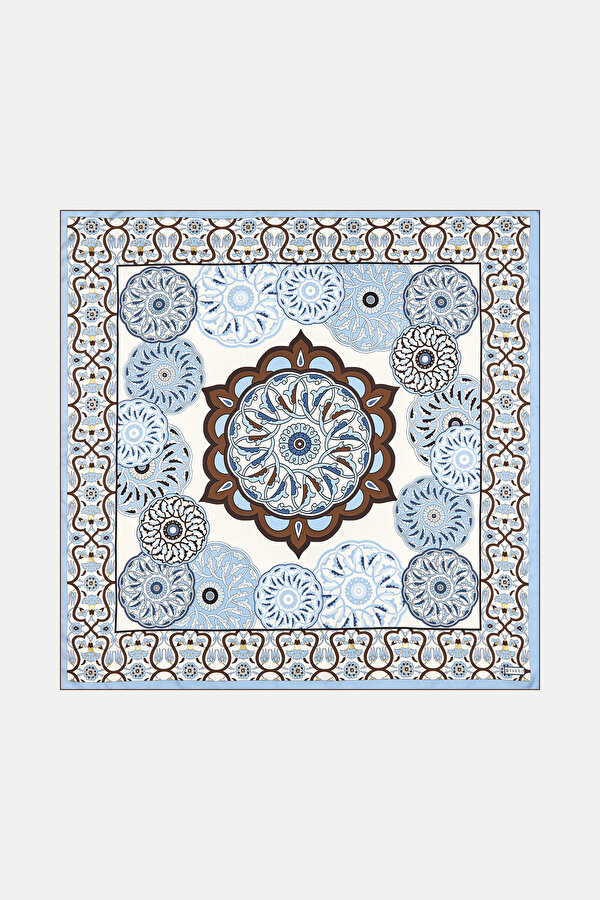 SANAT DESENLİ İPEK EŞARP