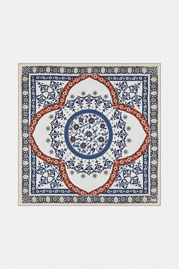 SANAT DESENLİ İPEK EŞARP