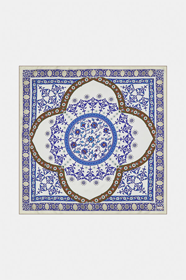 SANAT DESENLİ İPEK EŞARP