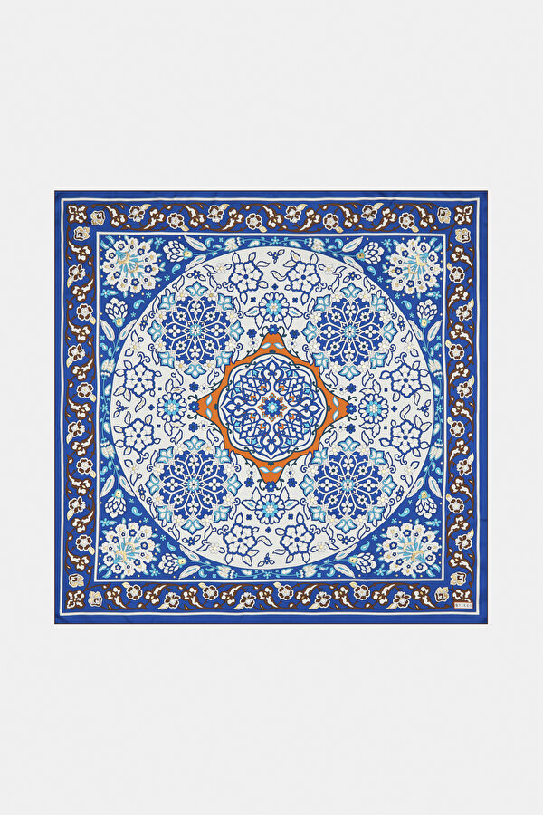 SANAT DESENLİ İPEK EŞARP