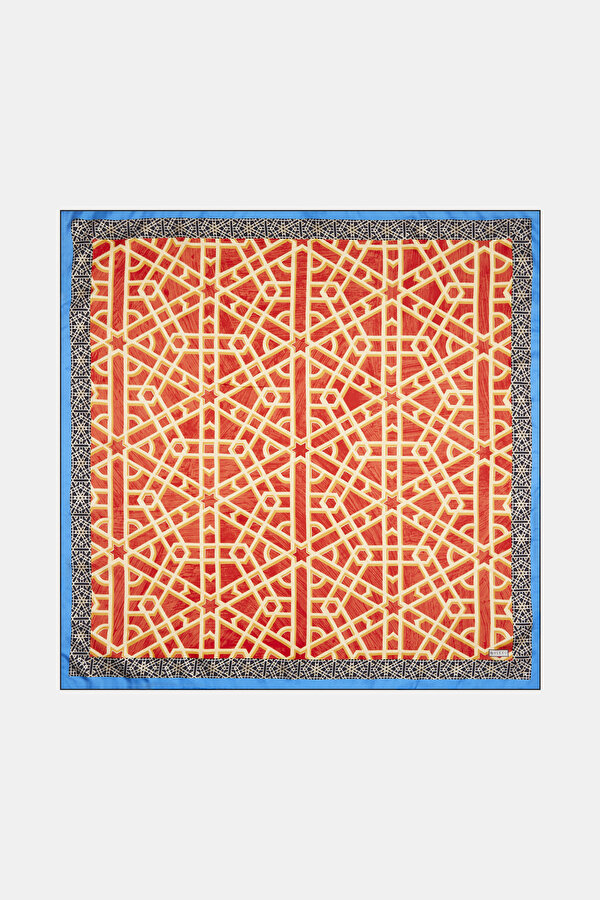 SANAT DESENLİ İPEK EŞARP