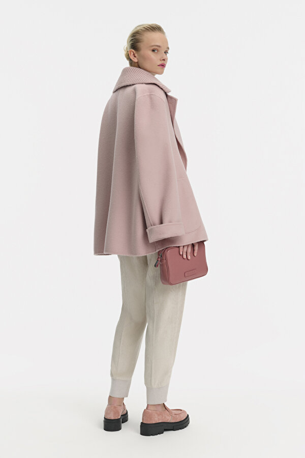 POWDER WOOL/CASHMERE SHORT REEFER JACKET 2