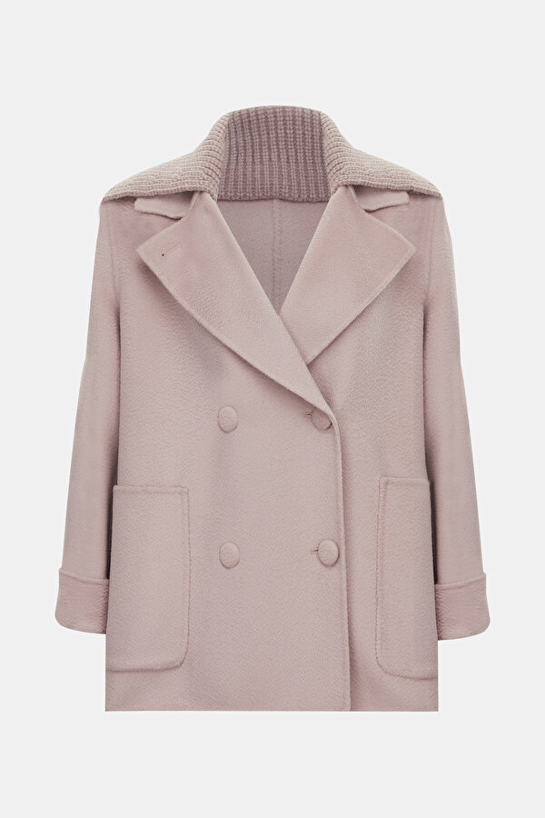 POWDER WOOL/CASHMERE SHORT REEFER JACKET 6