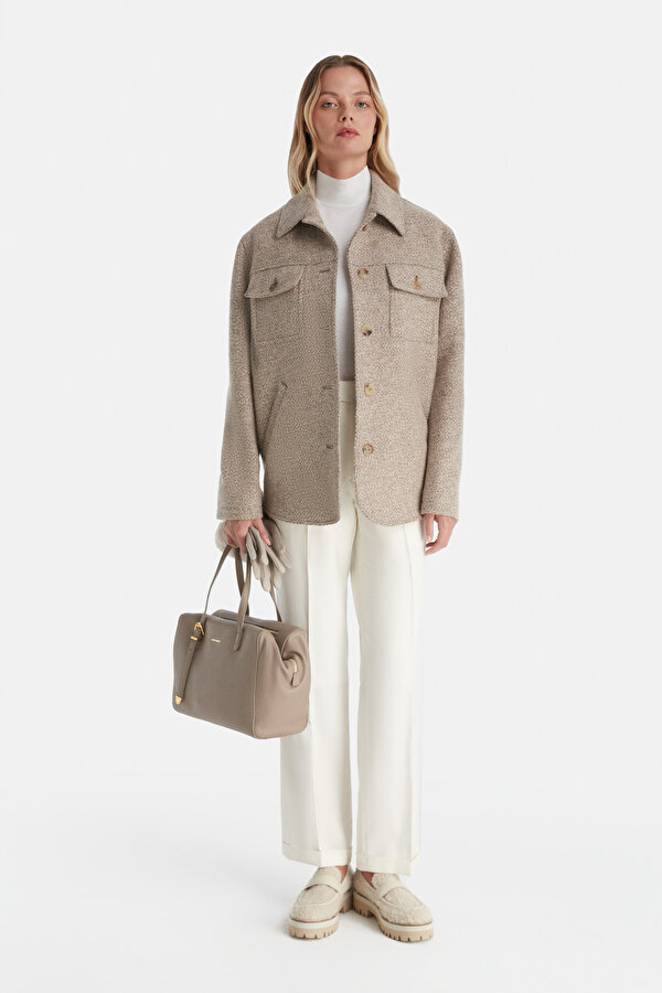 MUSTARD BUTTONED JACKET