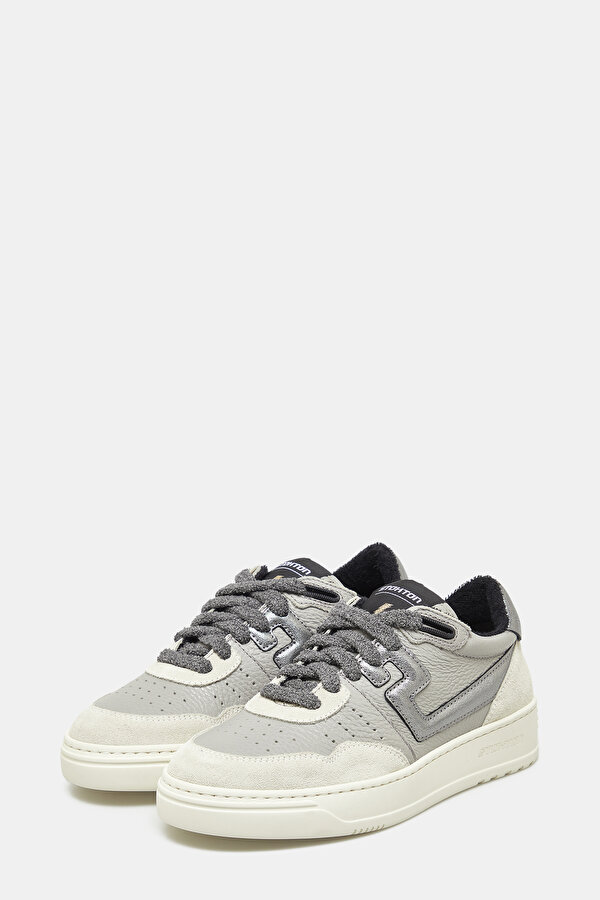 GREY LEATHER SHOES 2