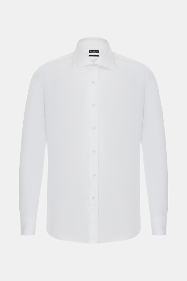 COMFORT WHITE CORDED SHIRT