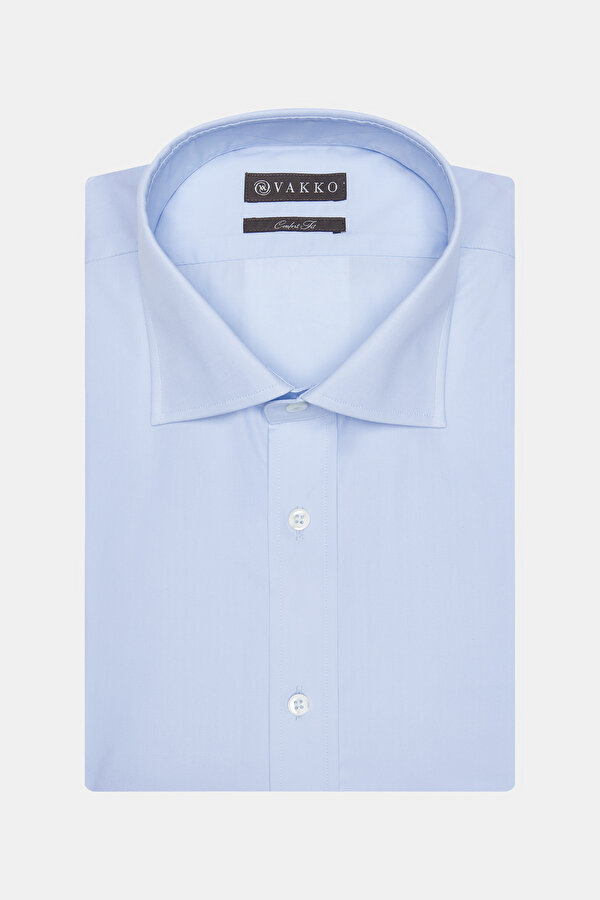 COMFORT DARK BLUE POPLIN SHIRT 2