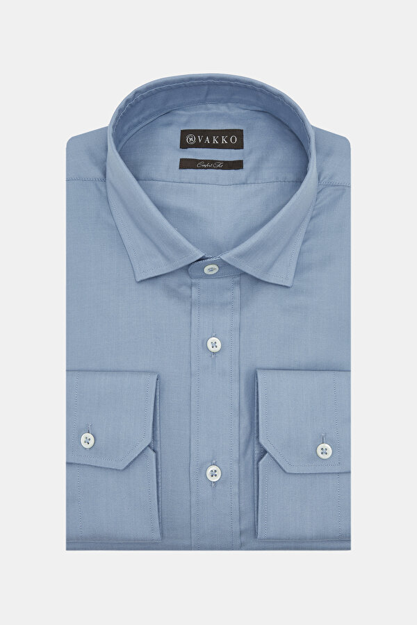 COMFORT BLUE CORDED SHIRT