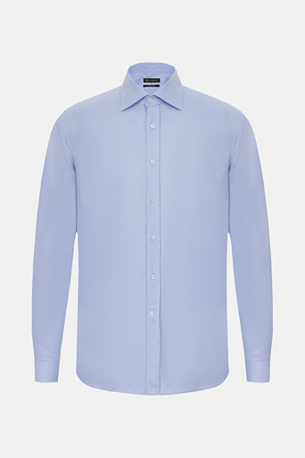 COMFORT WHITE HERRINGBONE SHIRT