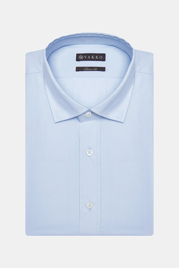 TAILORED DARK BLUE POPLIN SHIRT 2