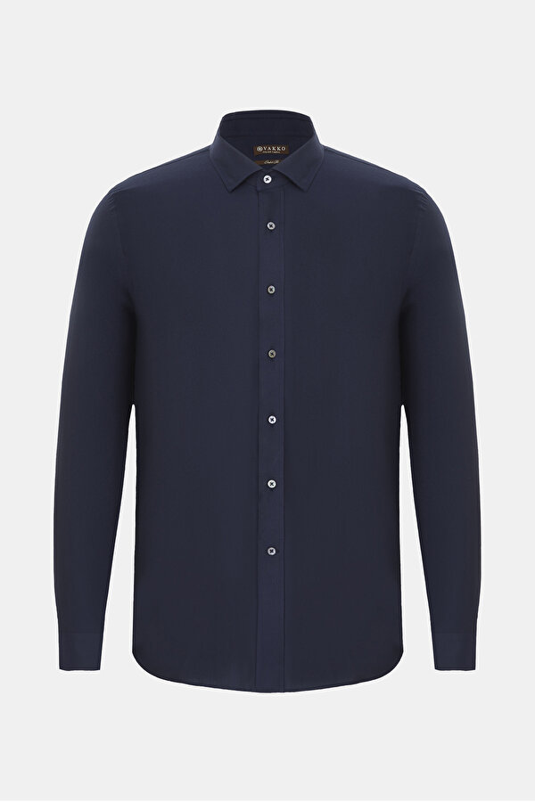 COMFORT DARK NAVY BLUE CORDED SHIRT