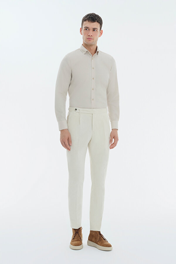 COMFORT ECRU CORDED SHIRT