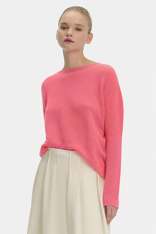 NEON PEMBE O YAKA TRİKO
