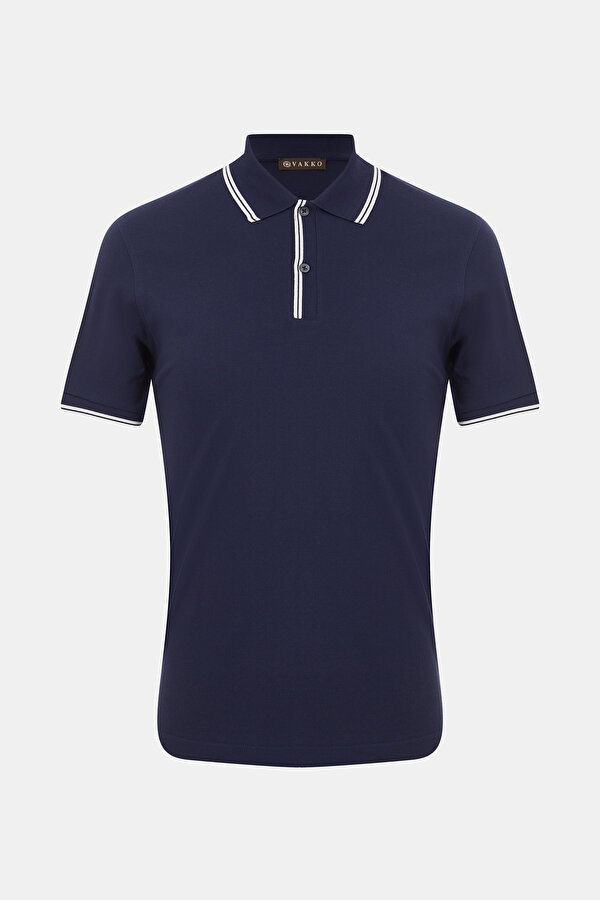 LACIVERT POLO YAKA T-SHIRT