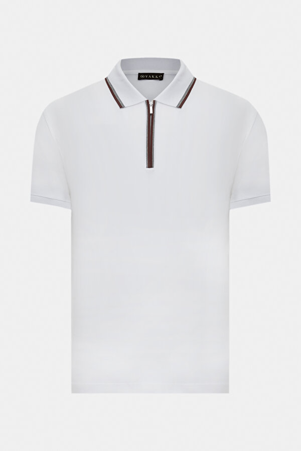 BEYAZ POLO YAKA T-SHIRT