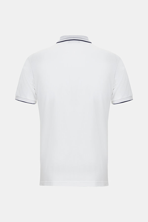 WHITE POLO NECK SHORT SLEEVE TSHIRT 2