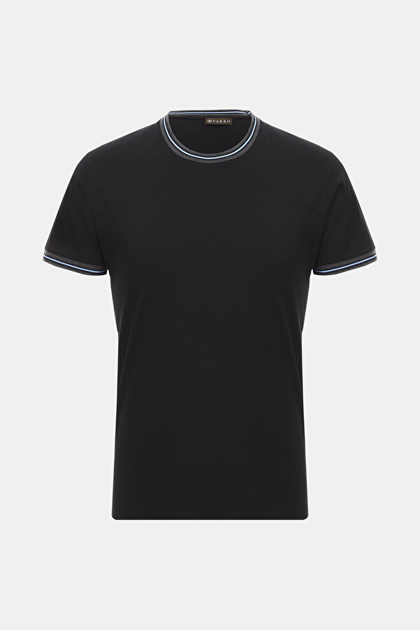 SİYAH O YAKA T-SHIRT