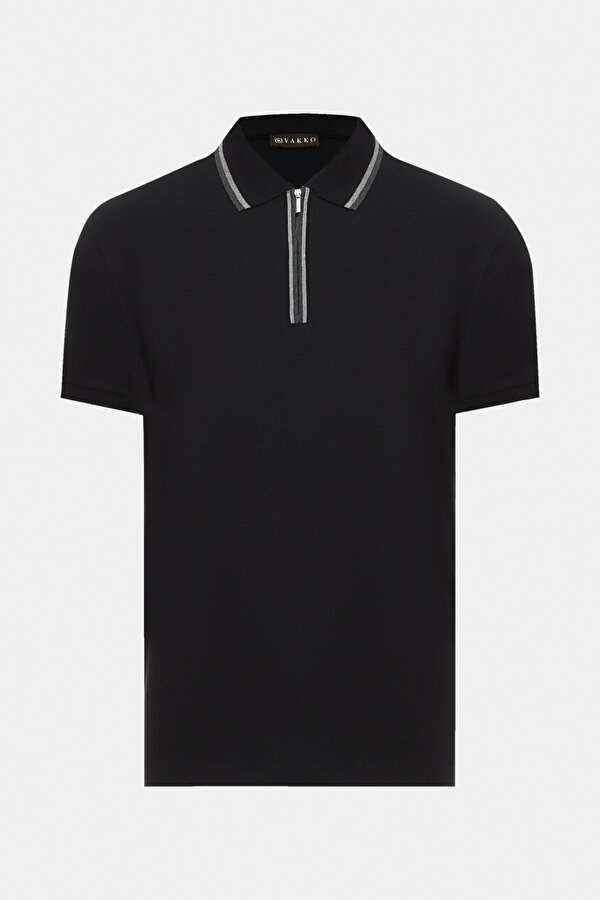 SİYAH POLO YAKA T-SHIRT
