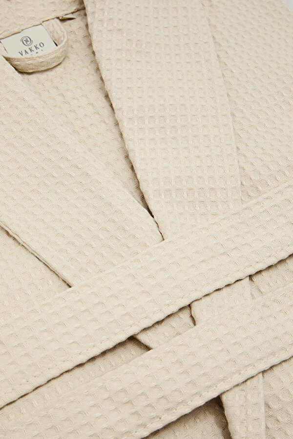UNISEX WAFFLE PİKE BORNOZ 2