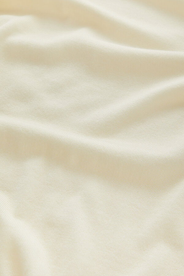ECRU WOOL TRICOT JERSEY 6