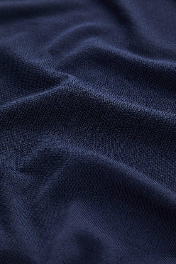 NAVY BLUE WOOL TRICOT JERSEY 6